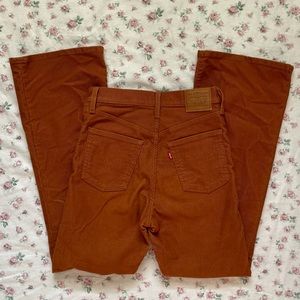 levi’s corduroy ribcage flare